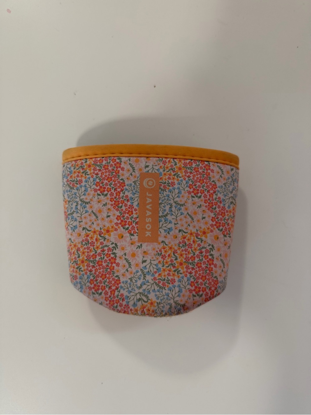 Javasok Floral Compact Pouch in Yellow